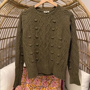 Barbour Lodgemead Cable Crew Sweater - Olive